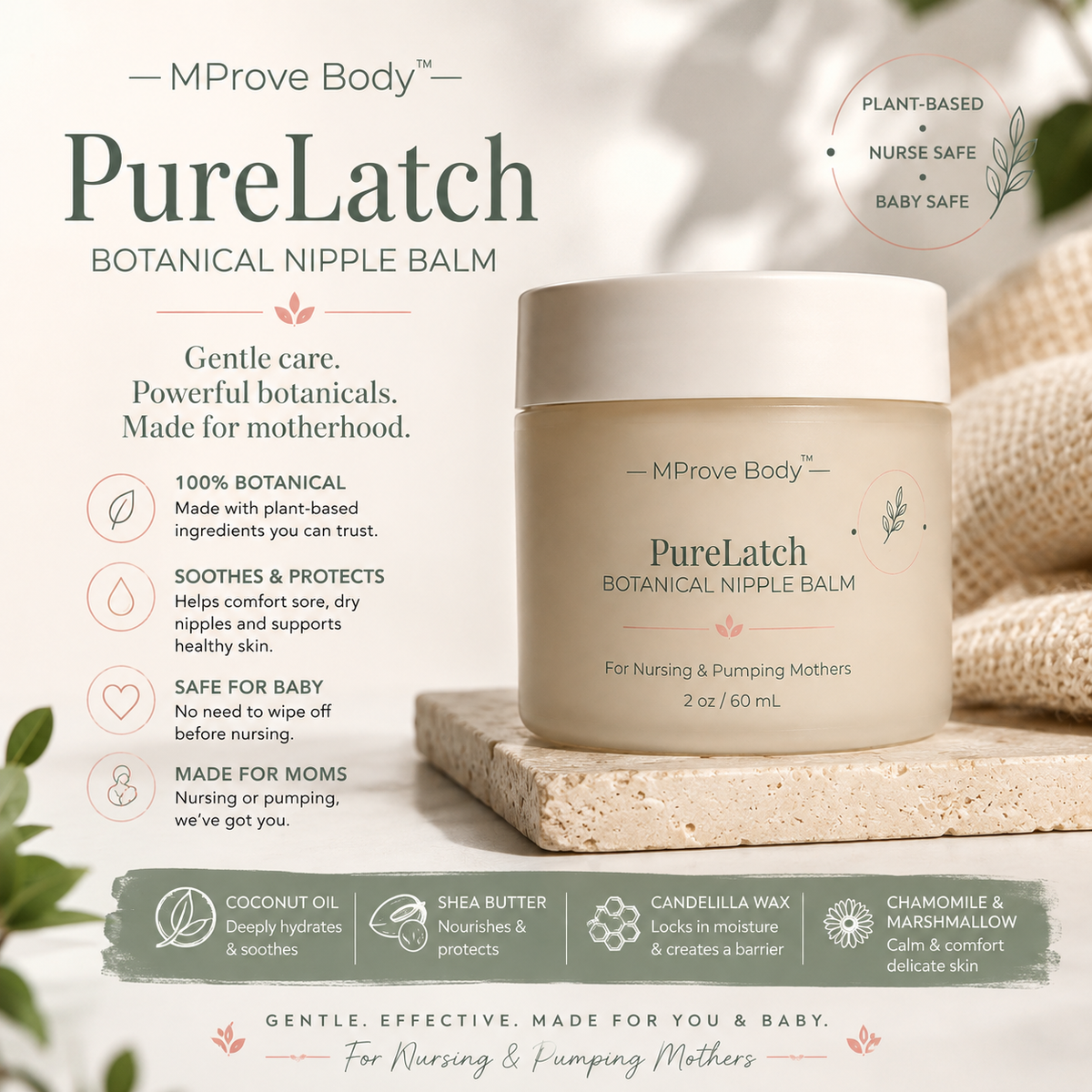 PureLatch | Botanical Nipple Balm